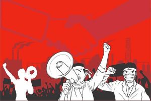 Ilustrasi Aksi Demo