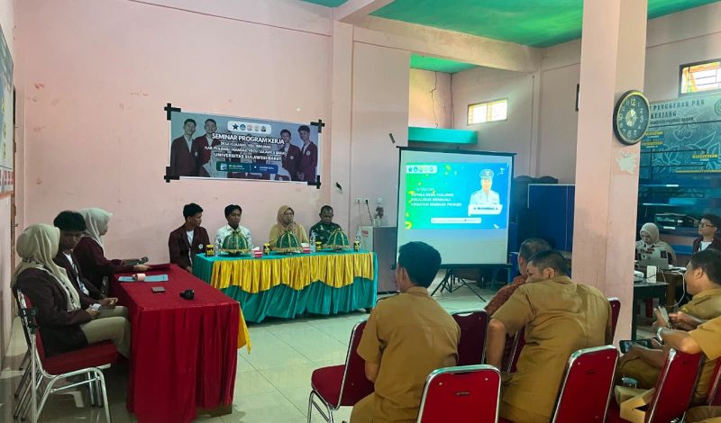Gelar Seminar Program Kerja, Mahasiswa KKN Tematik Literasi 2026 Unsulbar Disambut Baik Masyarakat Desa Kuajang