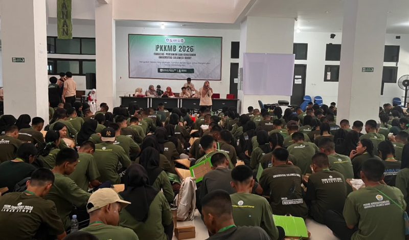 PKKMB 2026 Fakultas Pertanian dan Kehutanan Unsulbar Digelar, Diikuti 407 Mahasiswa Baru