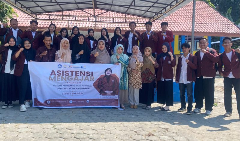 17 Mahasiswa FKIP Unsulbar Jalani Asistensi Mengajar 6 Bulan di SMPN 2 Balanipa