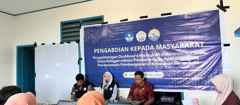 Tim Statistika Unsulbar Kembangkan Dashboard Monografi Berbasis Data Nelayan di Kelurahan Pangali-Ali