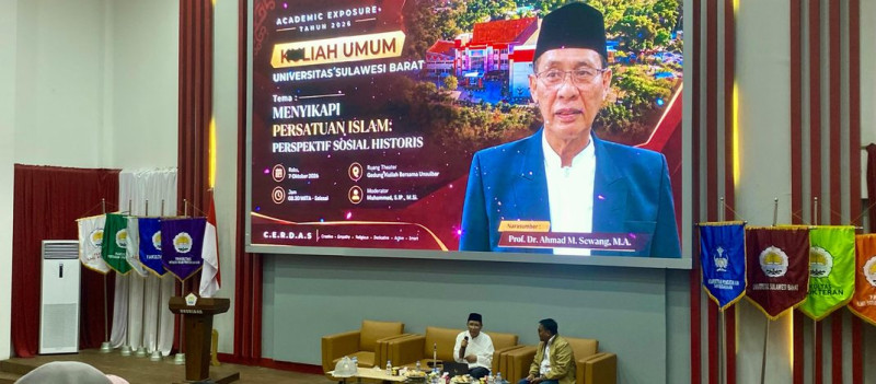 Tingkatkan Academic Exposure, Unsulbar Hadirkan Prof Ahmad M Sewang dalam Kuliah Umum