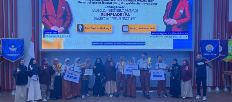 Siswa SMP Negeri 3 Majene Raih Juara 1 Olimpiade IPA SPECTRA 2026