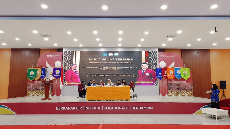 Lewat Rapat Senat Tertutup, Dr Hirman Rachman Terpilih Jadi Dekan FMIPA Unsulbar 2026–2030