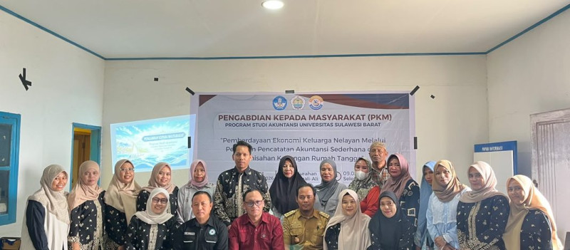 Prodi Akuntansi Unsulbar Edukasi Keluarga Nelayan di Panggali-ali tentang Pengelolaan Keuangan